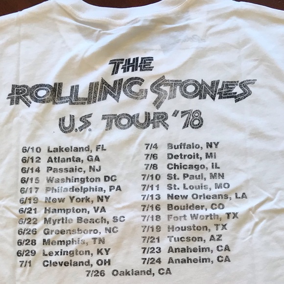 Two-Sided Rolling Stones US Tour ‘78 Licensed NWT - Picture 6 of 10